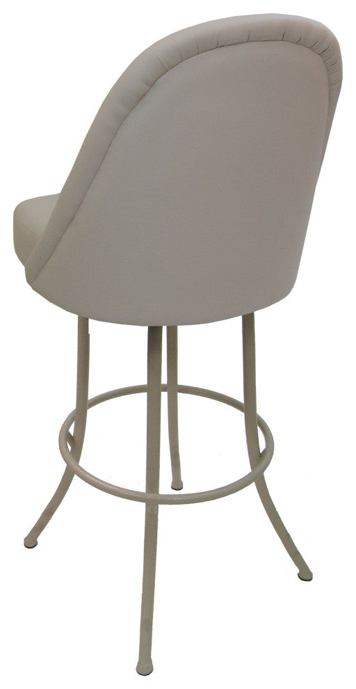 Swivel Counter 26" 30" Extra Tall 34" Metal Bar Stool M-235, Ocean Beige - Beige