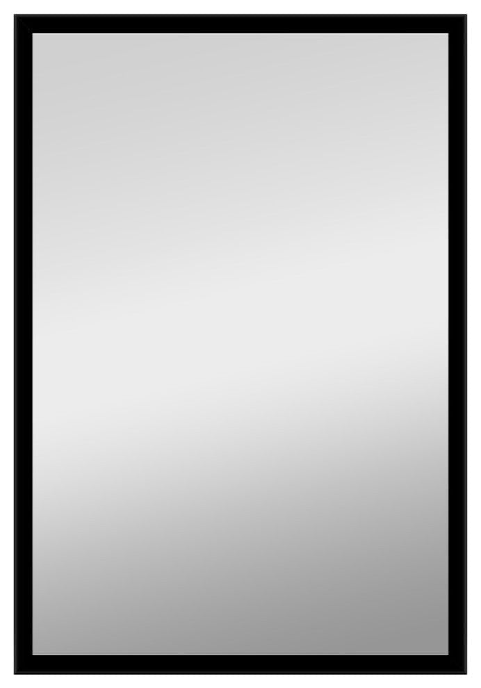 Woodbridge Lighting Reflections Back-Light LED Rectangular Mirror in Black