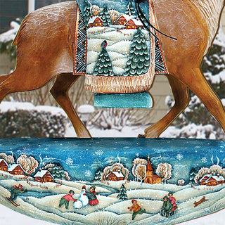 Reindeer Santa Free Standing  Garden Decor