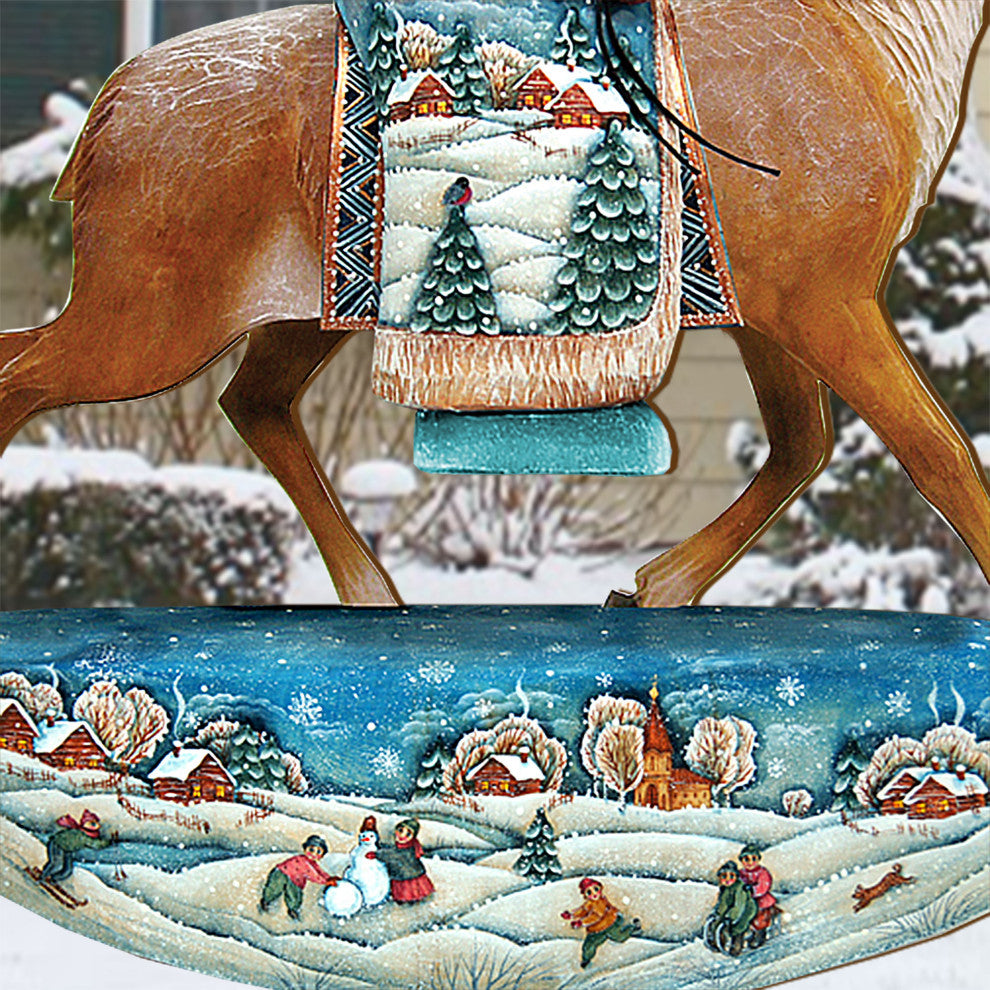 Reindeer Santa Free Standing  Garden Decor