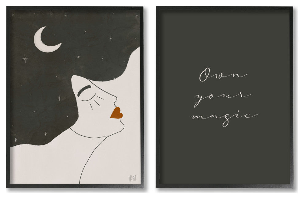 Own Your Magic Abstract Starry Night Hair,11 x 14