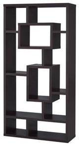 Benzara BM156231 Aesthetic Fine Looking Rectangular bookcase, Brown