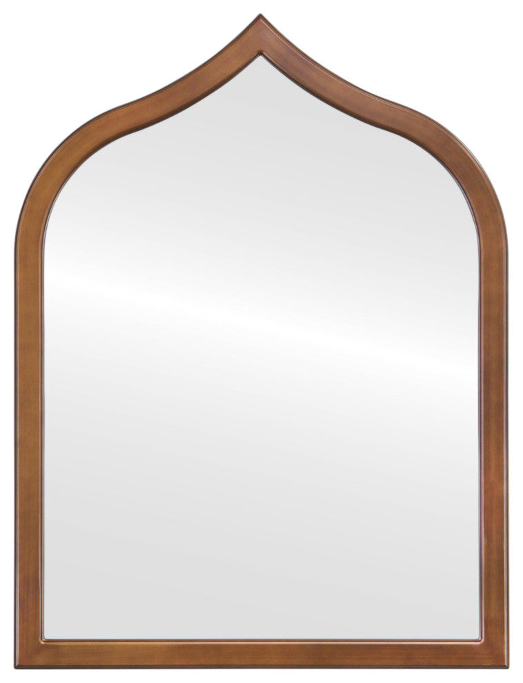 Pescara Framed Vanity Mirror, Teardrop Cathedral, 24.4"x32.4", Autumn Bronze