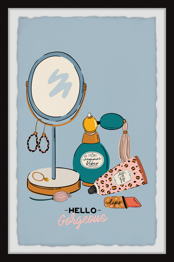 "Women's Accessories" Framed Painting Print, 30x45