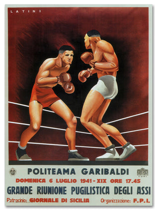 Vintage Apple Collection 'Boxing' Canvas Art, 19x14
