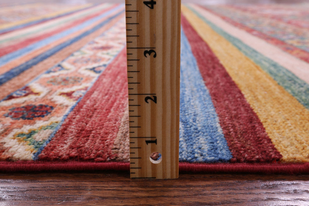 Handmade Khorjin Super Kazak Wool Rug 6' 8" X 9' 10" Q10742