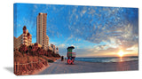 "Miami South Beach" Photography Canvas Print, 40"x20"