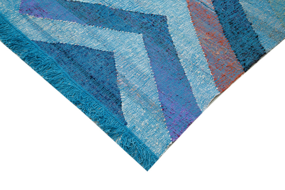 Rug N Carpet - Handwoven Turkish 12' 2'' x 13' 7'' Flatweave Wool Kilim Rug