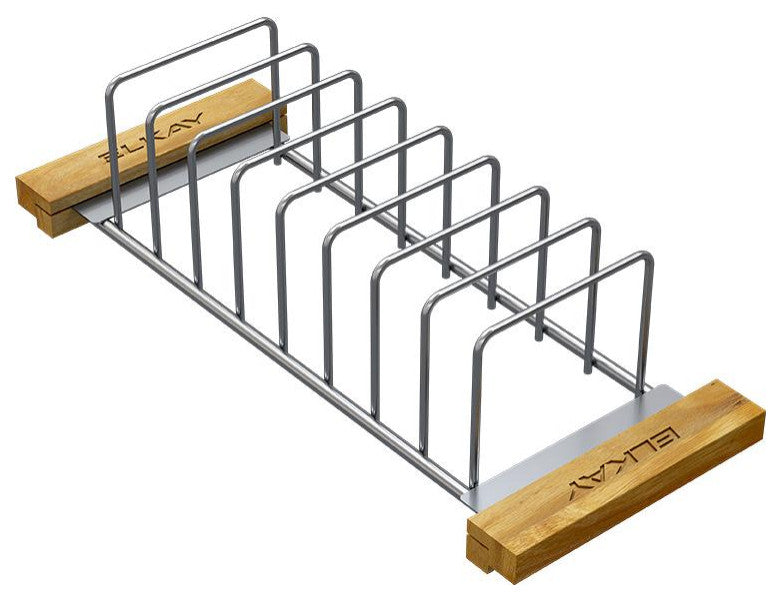 LKDR0717SS Elkay Crosstown Stainless Steel Drying Rack with Wood Handles