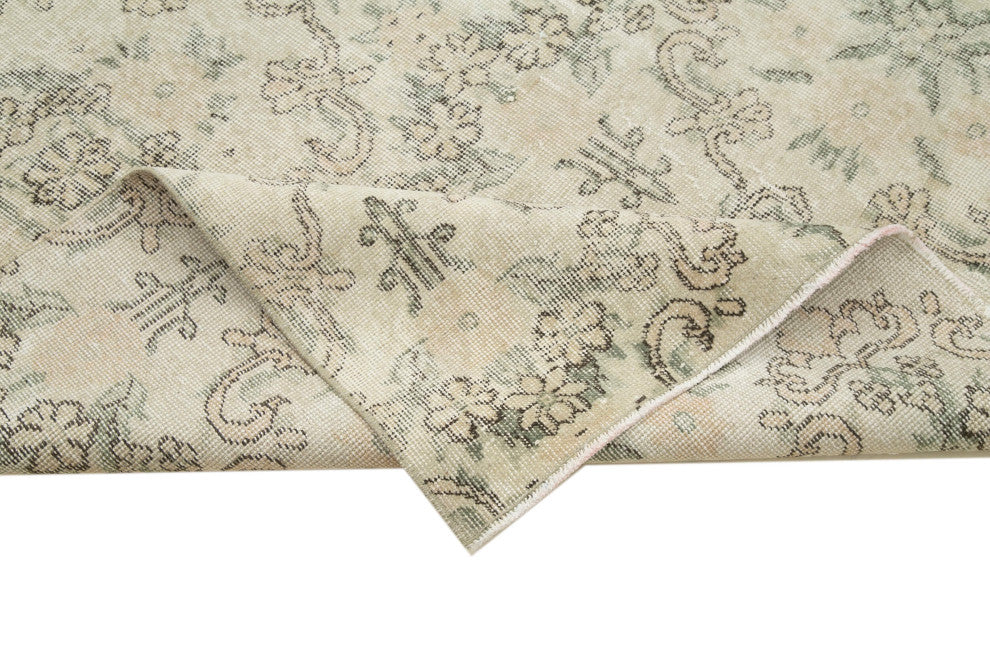 Rug N Carpet - Handmade Oriental 5' 8'' x 9' 0'' Unique Vintage Rug