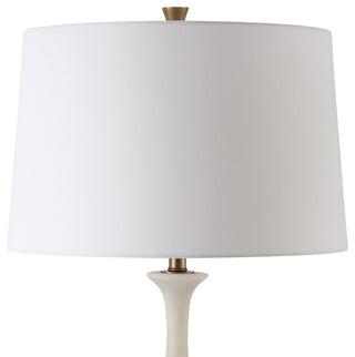 Uttermost Colette White Stone Floor Lamp