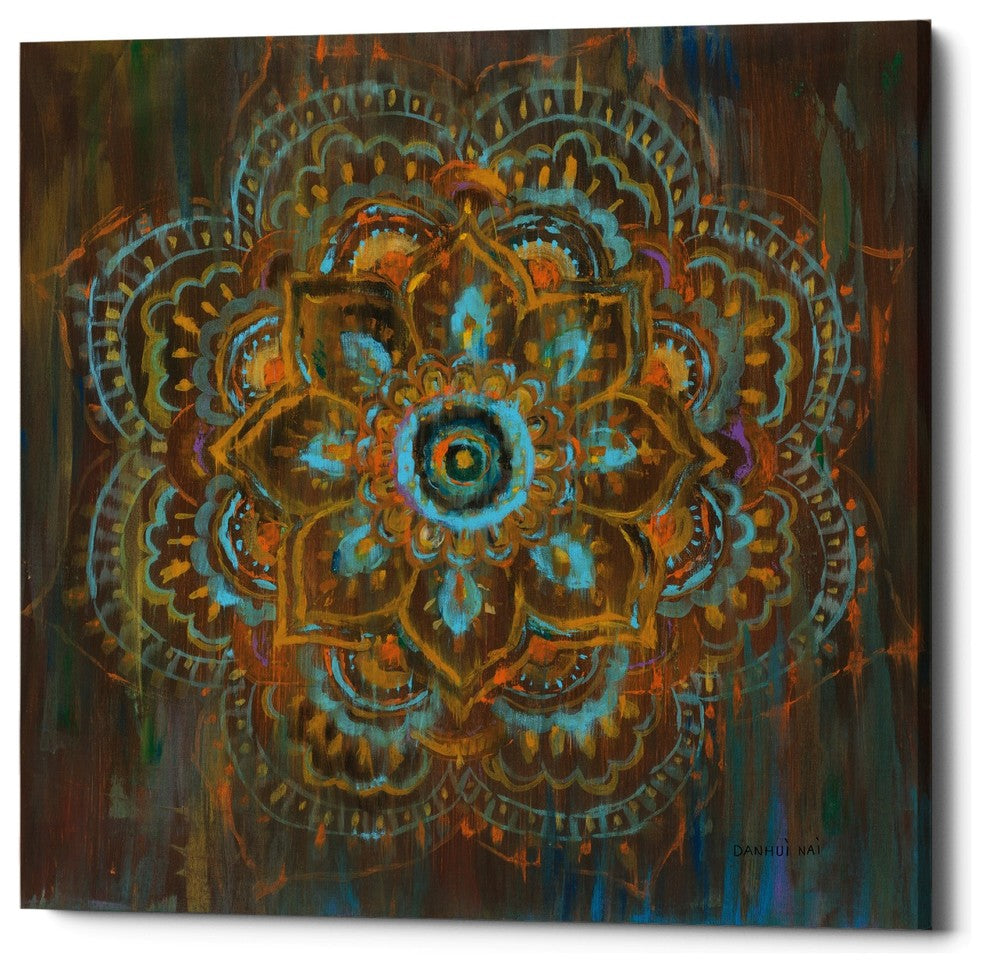 "Bombay Bohemian" Giclee Canvas Wall Art, 18"x18"