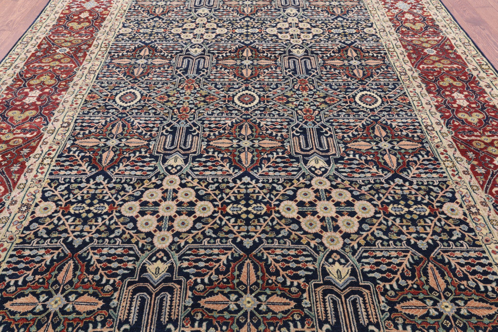 8' 10" X 12' 1" Persian Fine Serapi Handmade Wool Rug - Q14693
