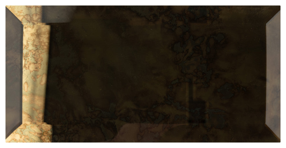 Lustre Beveled Antique Gold Glass Wall Tile