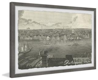 "Baltimore View" Framed Painting Print, 18x12