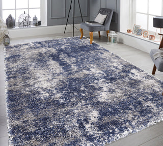 Noori Rug Shag Juno Blue/Grey Rug