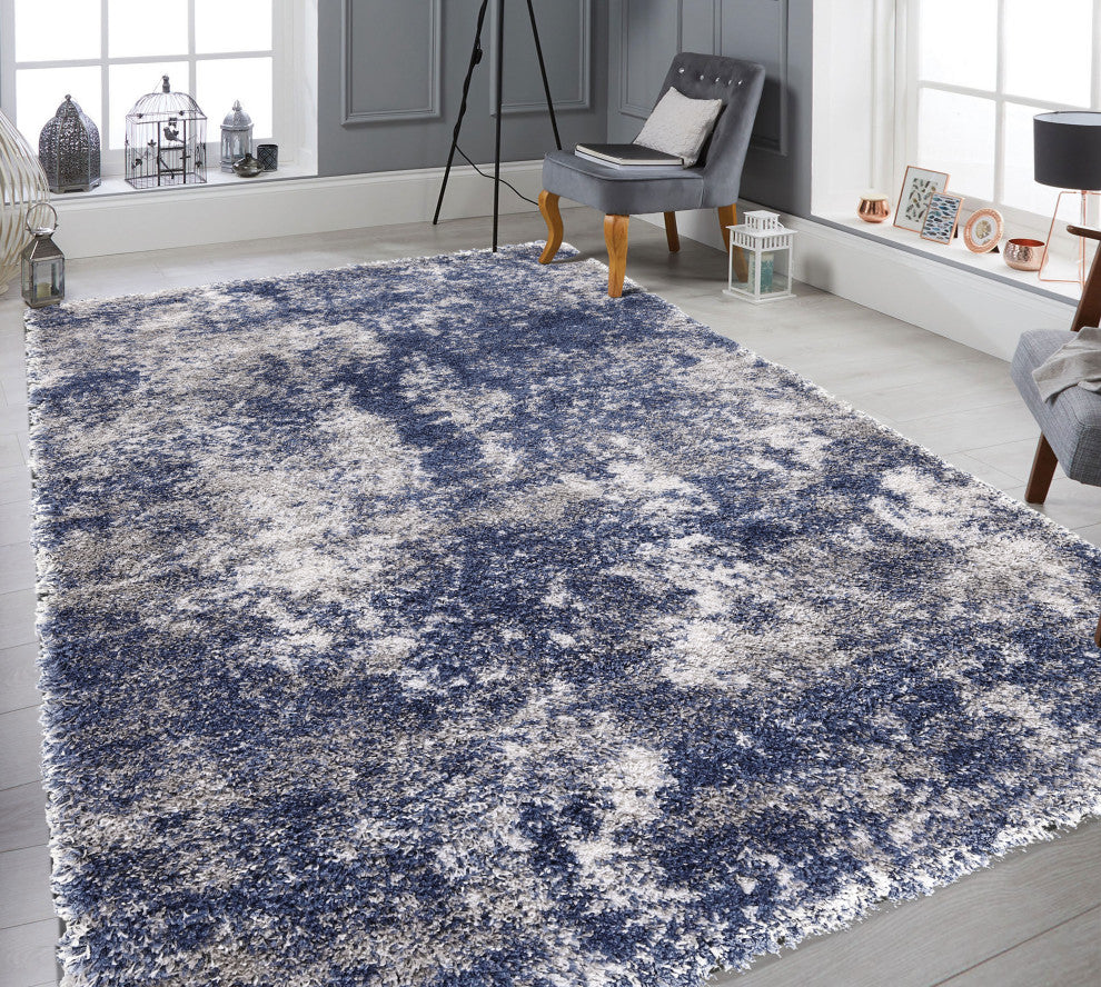 Noori Rug Shag Juno Blue/Grey Rug