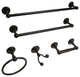 Vanity Art Oil Rubbed Black 5-Piece Bathroom Hardware Set LF34-ORB