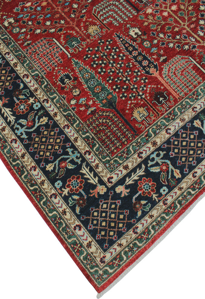 Aria Fine Chobi Farooq Red Rug, 8'2x9'8