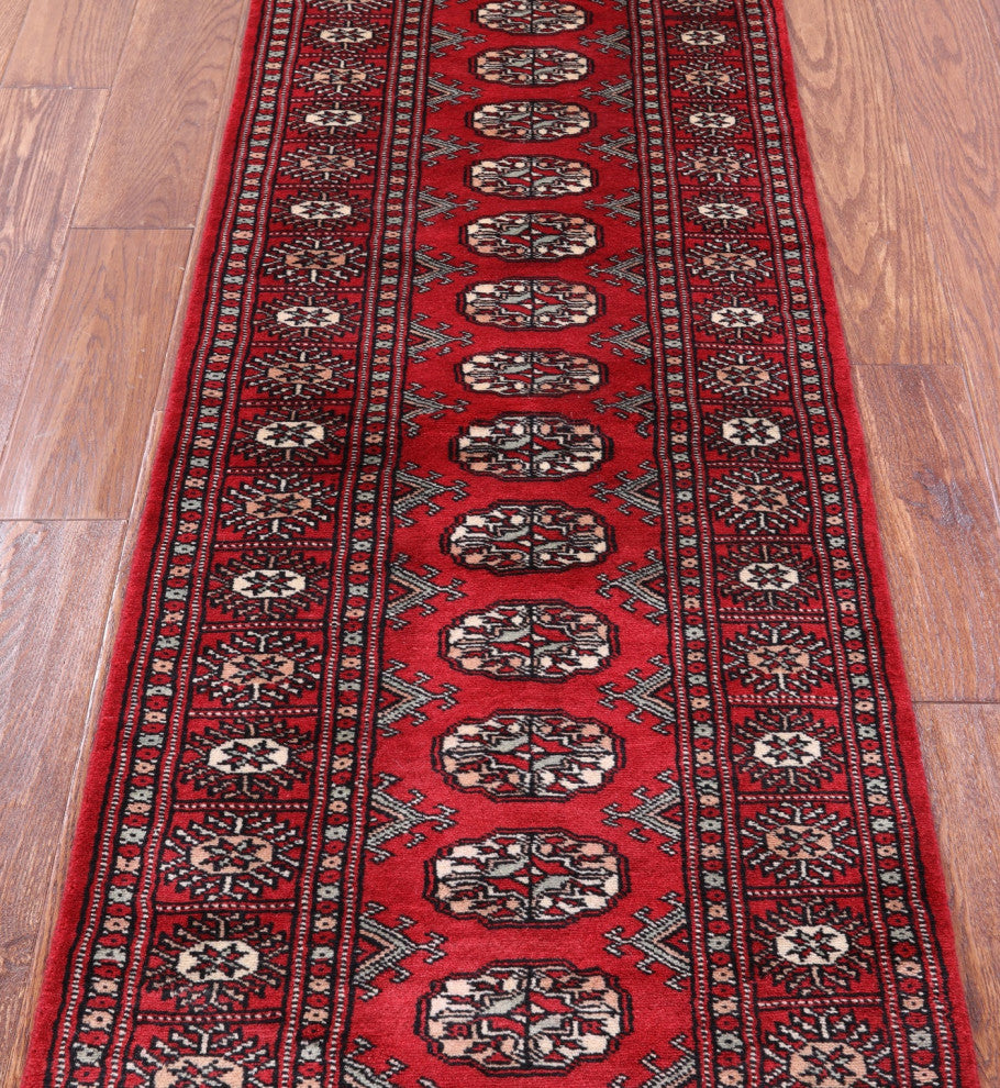 2' 1" X 5' 9" Runner Silky Bokhara Hand Knotted Wool Rug - Q13822