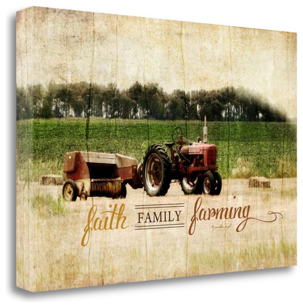 "Faith Family Farming" By Jennifer Pugh, Giclee Print on Gallery Wrap Canvas