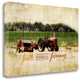 "Faith Family Farming" By Jennifer Pugh, Giclee Print on Gallery Wrap Canvas