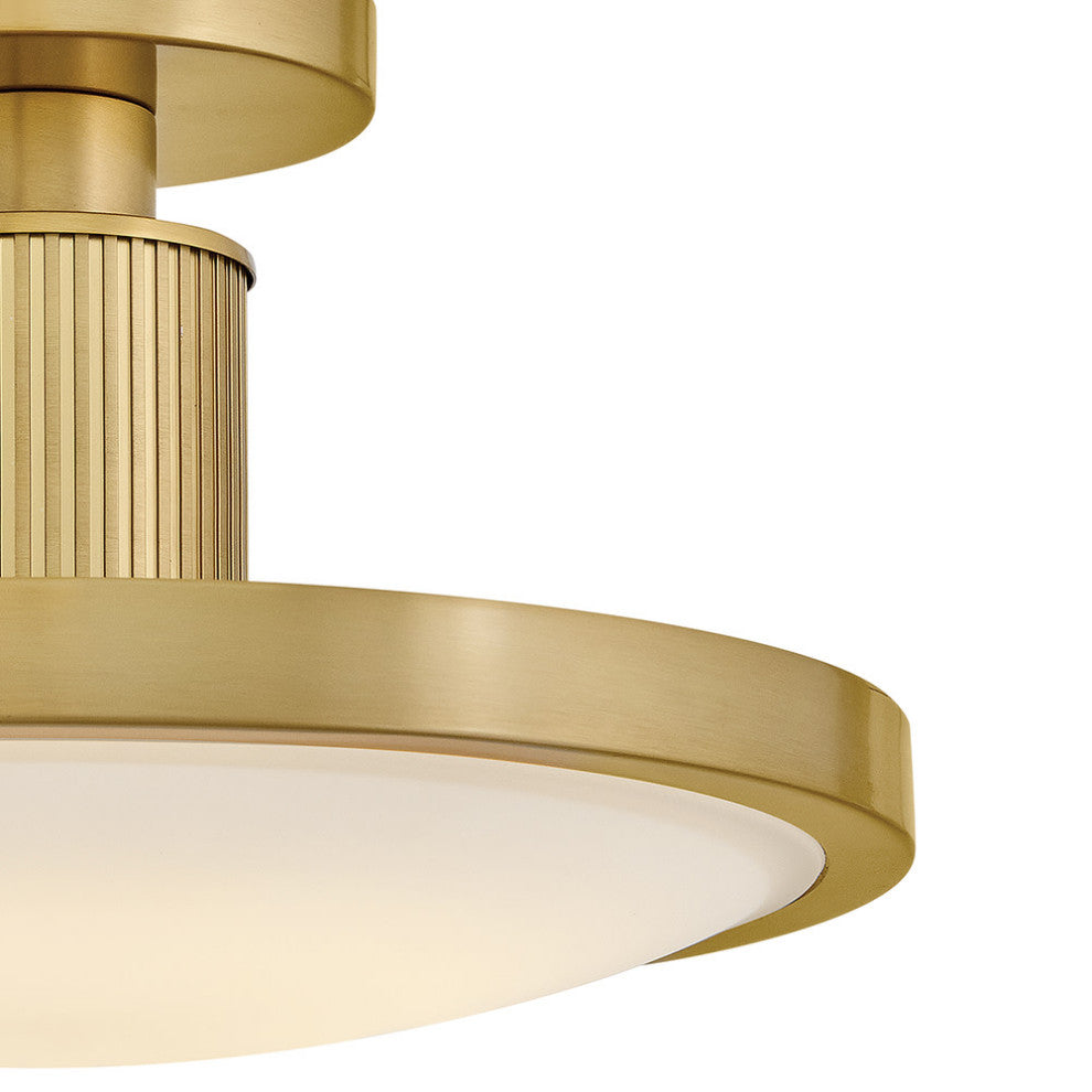Hinkley Kieran Medium Semi-Flush Mount, Lacquered Brass