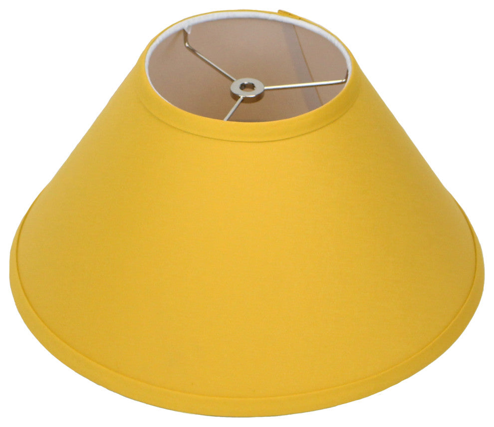 Fenchel Shades, 6"x14"x8" Spider Attachment Empire Lamp Shade, Linen Curry