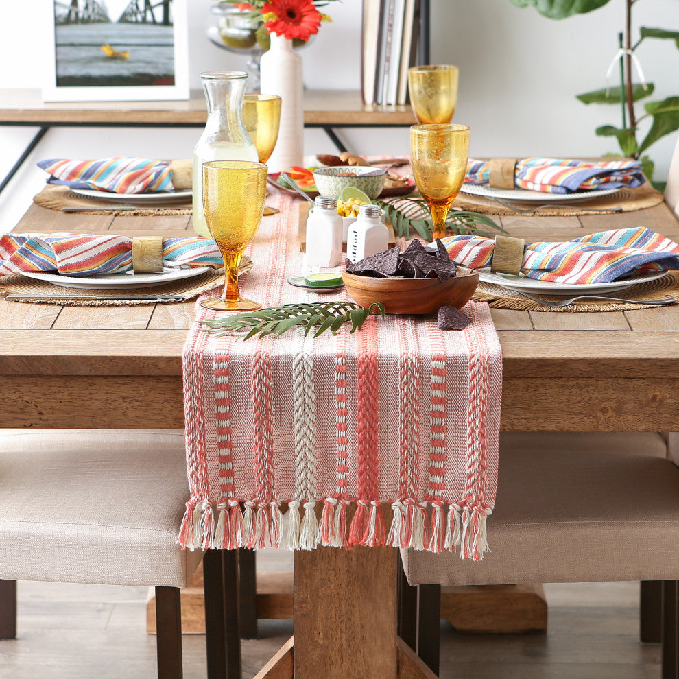 Spice Braided Stripe Table Runner 15x108
