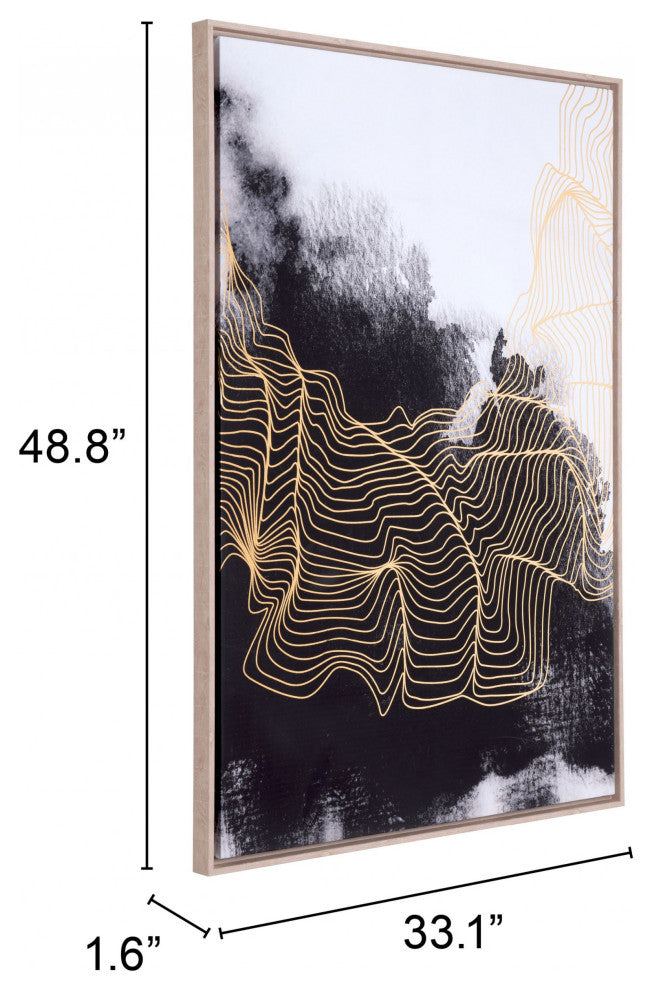 Black and Gold Soul Search Wall Art