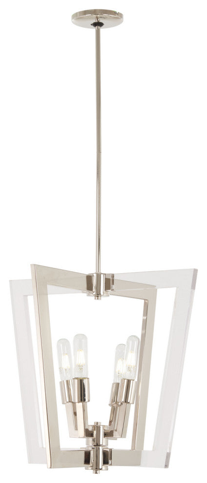 George Kovacs P1370-613, Crystal Chrome, 4-Light 20" Pendant