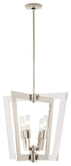George Kovacs P1370-613, Crystal Chrome, 4-Light 20" Pendant