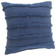 Overtufted Solid Throw Pillow, Deep Blue