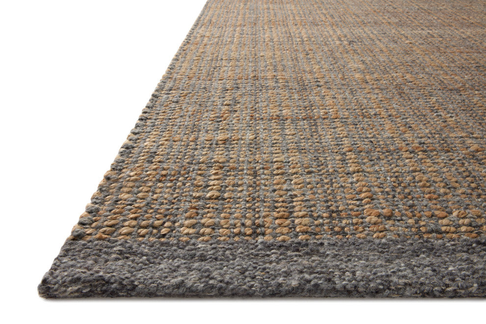 Jean Stoffer x Loloi Cornwall Charcoal / Natural 3'-6" x 5'-6" Accent Rug