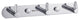 Stainless Steel 3-Prong Robe Hook, 8"
