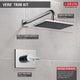 Delta Vero Monitor 14 Series Shower Trim, Polished Chrome