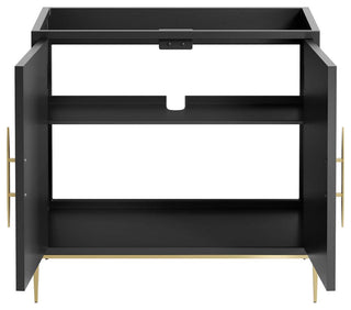 Awaken 36" Bathroom Vanity Cabinet, Black