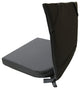 Outdoor Patio Swivel Bar Stool Jamey with Arms, Black - Beige, 30"