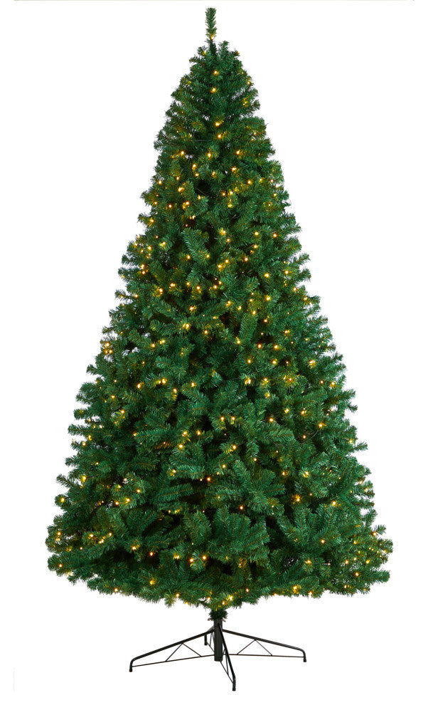 9' Northern Tip Artificial ChristmasTree With 650 Clear LED Lights/1860 Branches