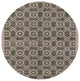 Ahgly Company Indoor Round Mid-Century Modern Area Rugs, 5' Round