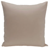 Solid Color Decorative Pillow, Flax, 20"x20"