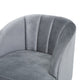 GDF Studio 3-Piece Scarlett Modern New Velvet Loveseat Club Chair Set, Pewter
