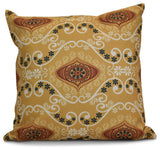Illuminate Geometric Print Pillow, Gold, 20"x20"