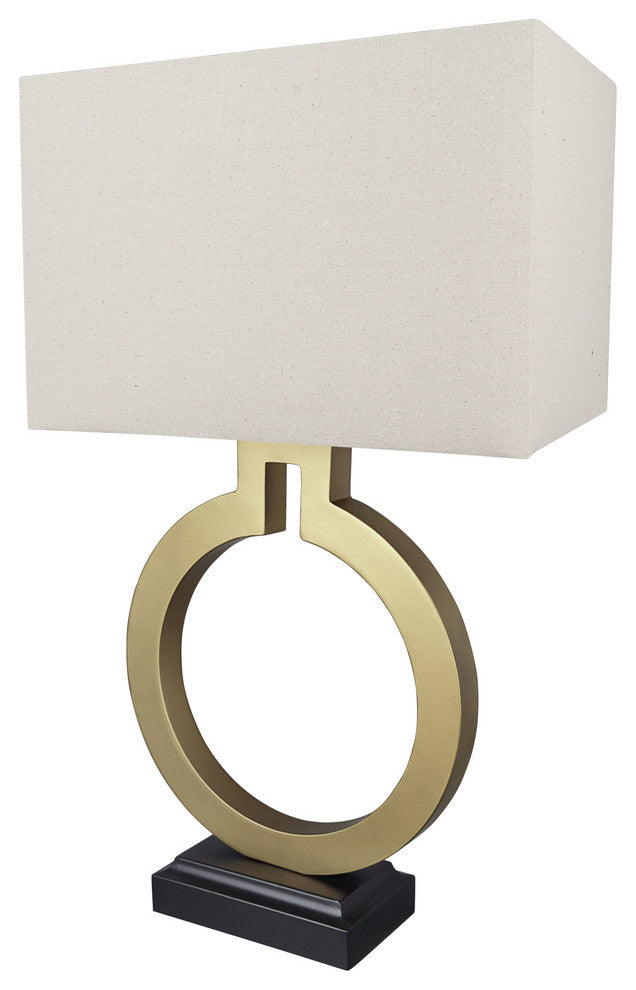 Aspen Creative 40202-11, 27" High Metal Table Lamp, Gold