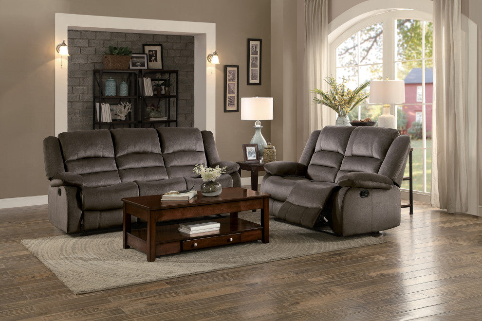 Falun Reclining Sofa Collection, Chocolate, Loveseat