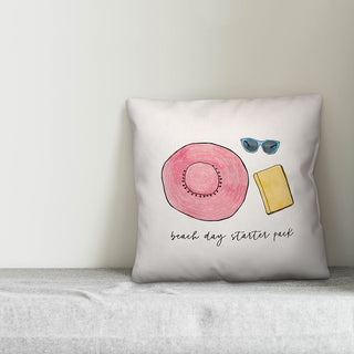 Beach Day Starter Pack  20x20 Throw Pillow
