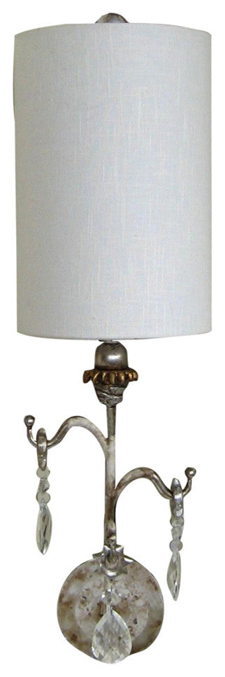 "Tivoli Silver" 1-Arm Sconce