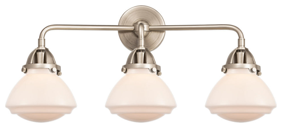 Innovations 288-3W-SN-G321 Olean 3 Light Vanity Light, Brushed Satin Nickel