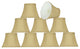 30274-9 Small Bell  Chandelier Clip On Lamp Shade Beige 3"x5"x4"