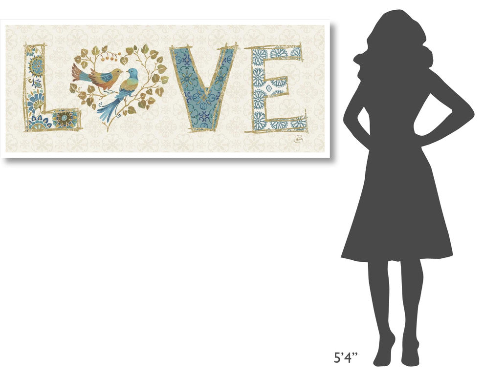 "Love Tales VI" Digital Paper Print by Daphne Brissonnet, 62"x26"